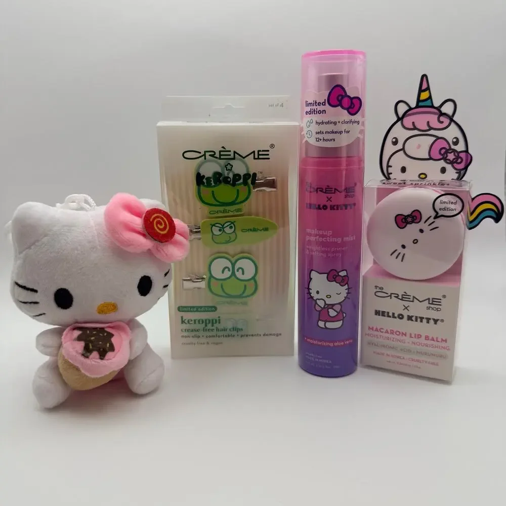 Hello Kitty x Crème Shop Keroppi 4 Piece Beauty Bundle